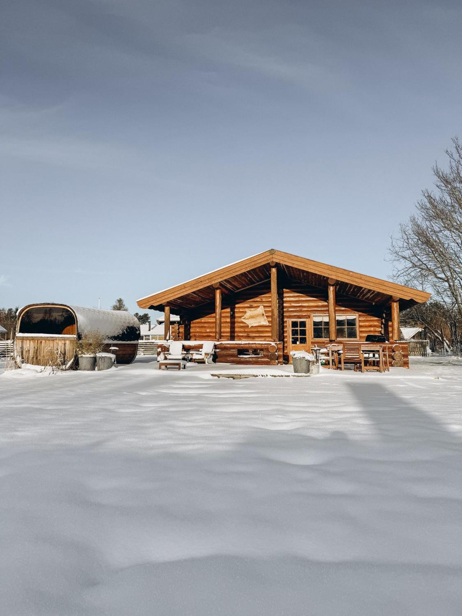 Fjordhygge - Authentic Wood Log Cabin Summerhouse Near Water, Fjord And Forest Jægerspris 외부 사진